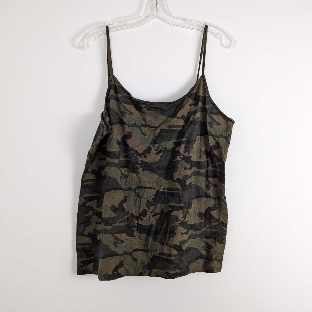 George Women's Camo Tank Top Size XXL Cotton New Gorpcore Camouflage